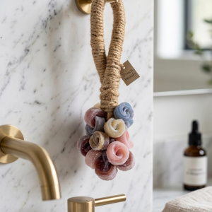 Turn Your Shower into a Blooming Spa Experience | Artisanal Soap on a Rope