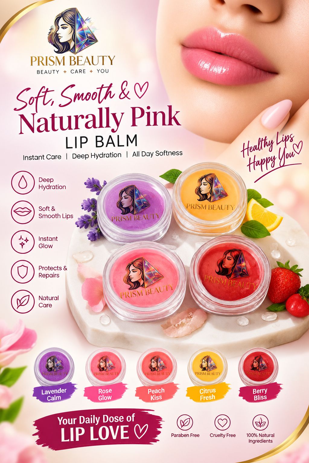Prism Beauty Lip Balm — Luxurious Moisture for Soft, Smooth & Beautiful Lips - Image 4