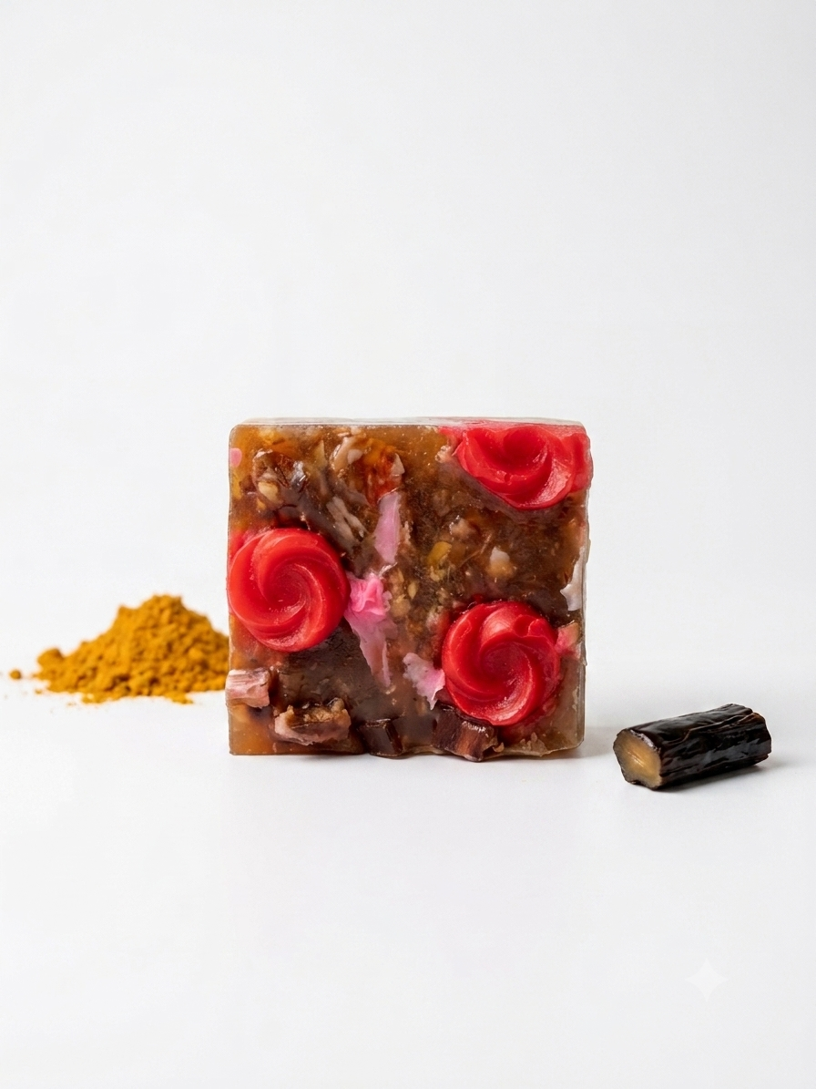 Turmeric (Haldi) And Licorice Root (Malathi) Organic Soap - Best For Dark Spot And Two Tone Skin - Dull Skin Solution - Image 3