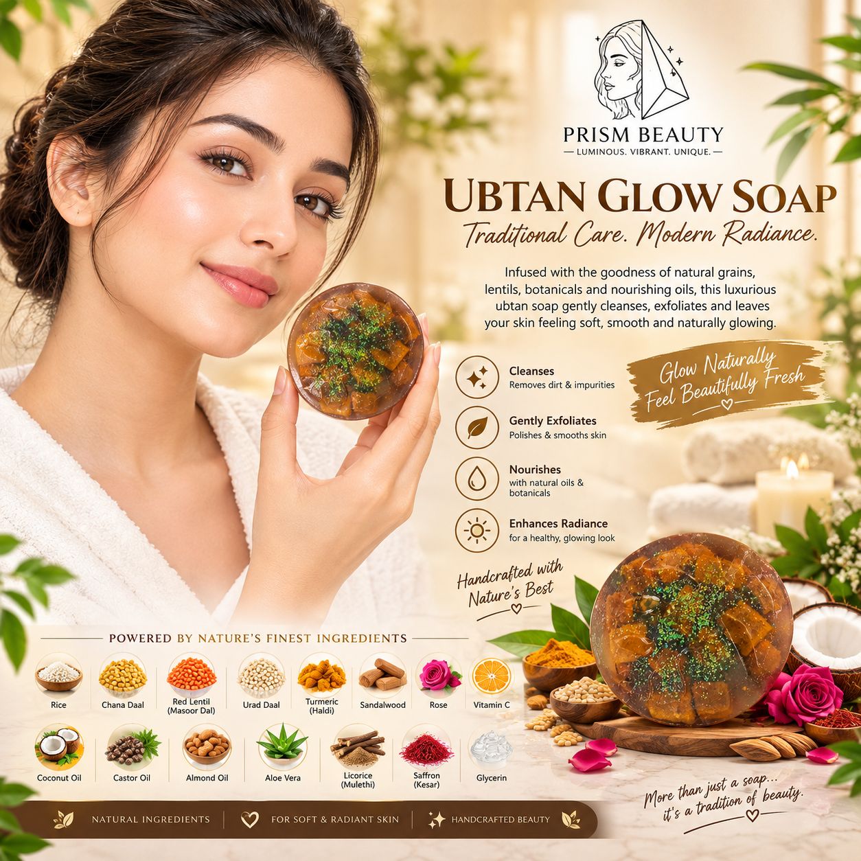πΏβ¨ PRISM BEAUTY UBTAN GLOW SOAP β¨πΏ - Image 3